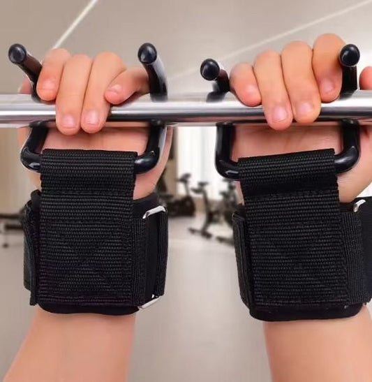 Weight Lifting Rod Hooks Wrist Support