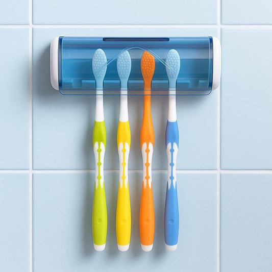Foreign Holics Self-Adhesive Plastic Toothbrush Holder
